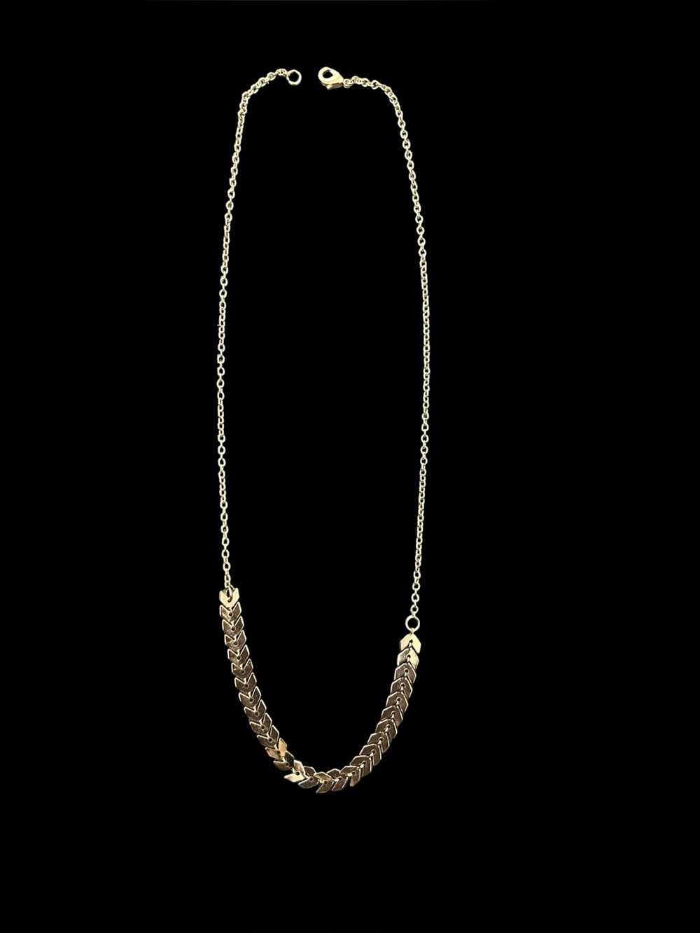 18k Gold Plated Fishtail Necklace - Picture 1 of 5